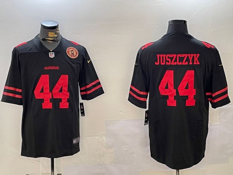 Men San Francisco 49ers #44 Juszczyk Black Second generation 2024 Nike Limited NFL Jersey style 4